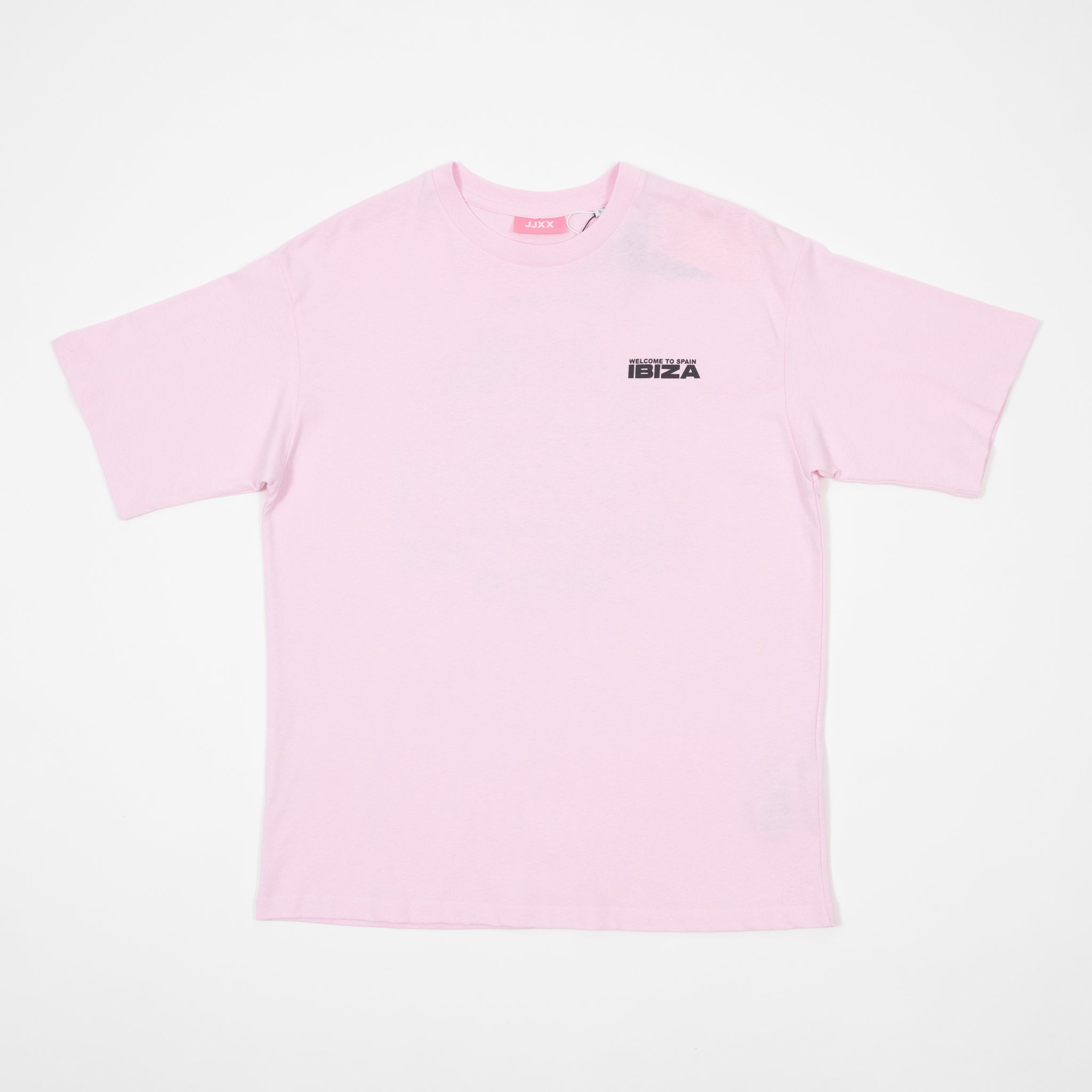 Womens JJXX Welcome to Spain Ibiza T-Shirt in PINK