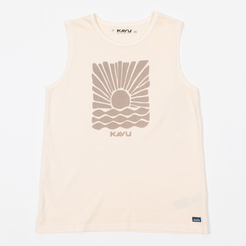 Womens KAVU Summertown Tank Top in SOAPNUT
