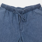 Womens NOISY MAY Enza Mid Waist Wide Leg Pant in BLUE DENIM
