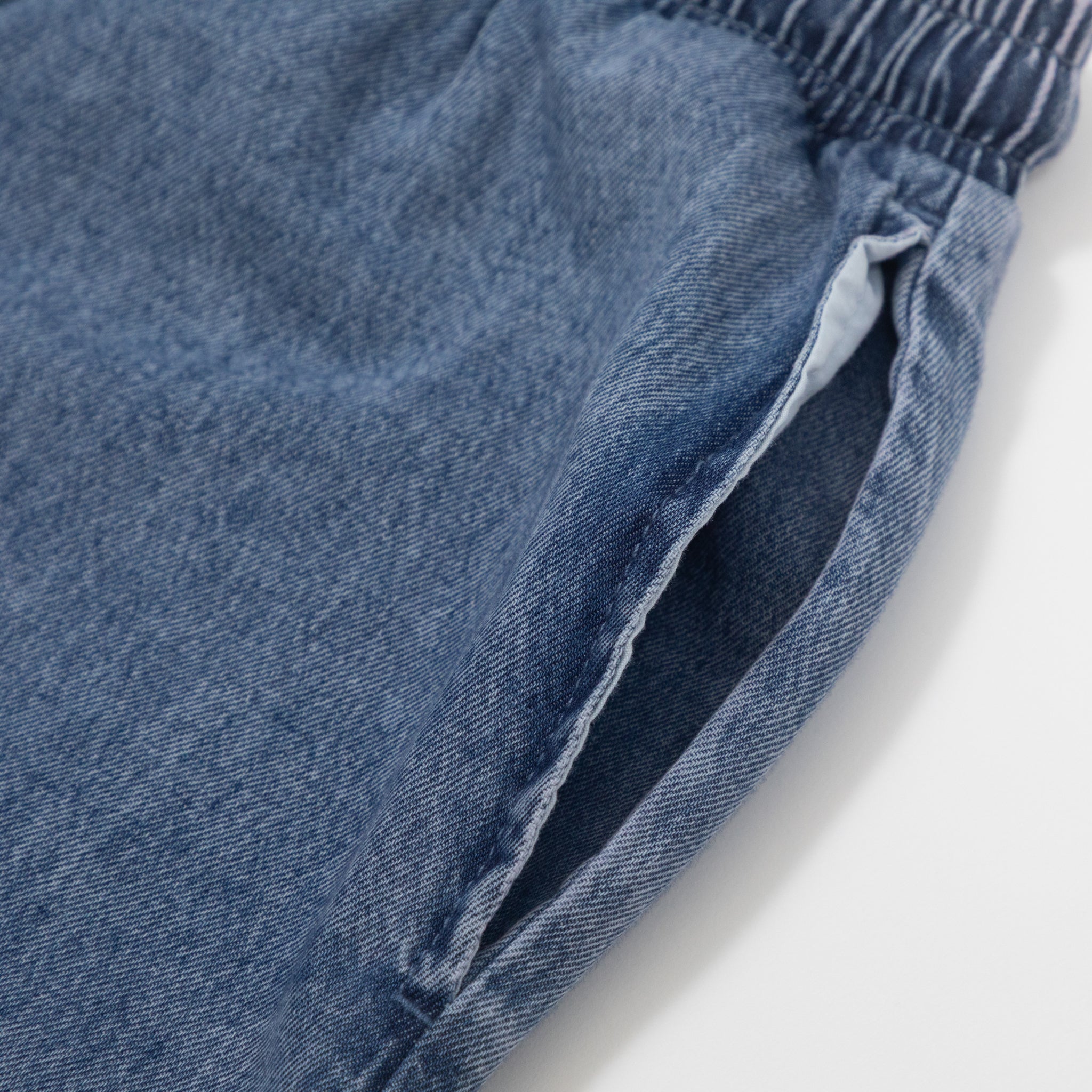 Womens NOISY MAY Enza Mid Waist Wide Leg Pant in BLUE DENIM