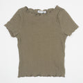 Womens NOISY MAY Alora Boat neck top in Green