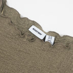 Womens NOISY MAY Alora Boat neck top in Green