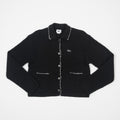 Womens OBEY Amelie Button Down Sweater in OFF BLACK