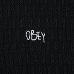 Womens OBEY Amelie Button Down Sweater in OFF BLACK