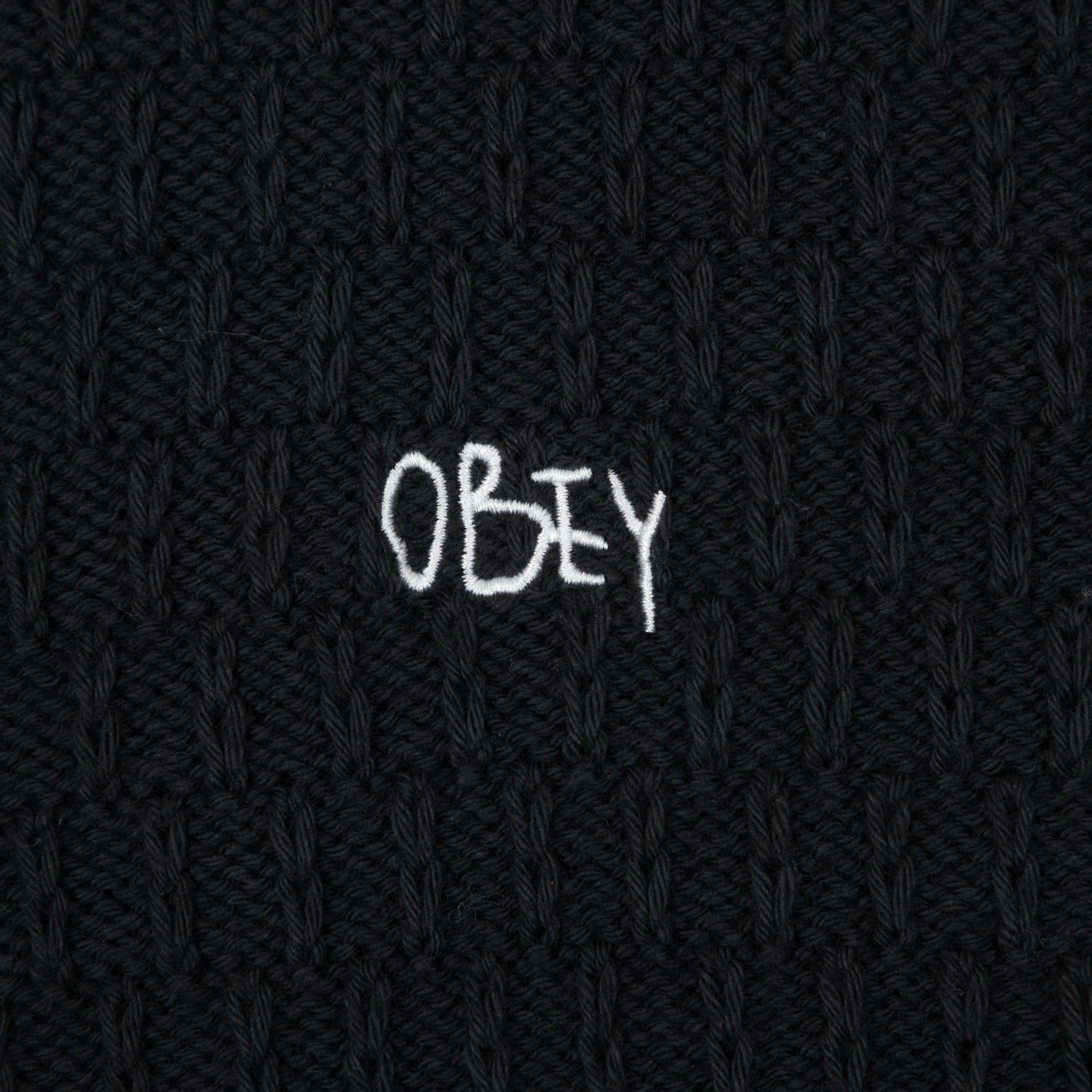 Womens OBEY Amelie Button Down Sweater in OFF BLACK