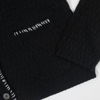Womens OBEY Amelie Button Down Sweater in OFF BLACK