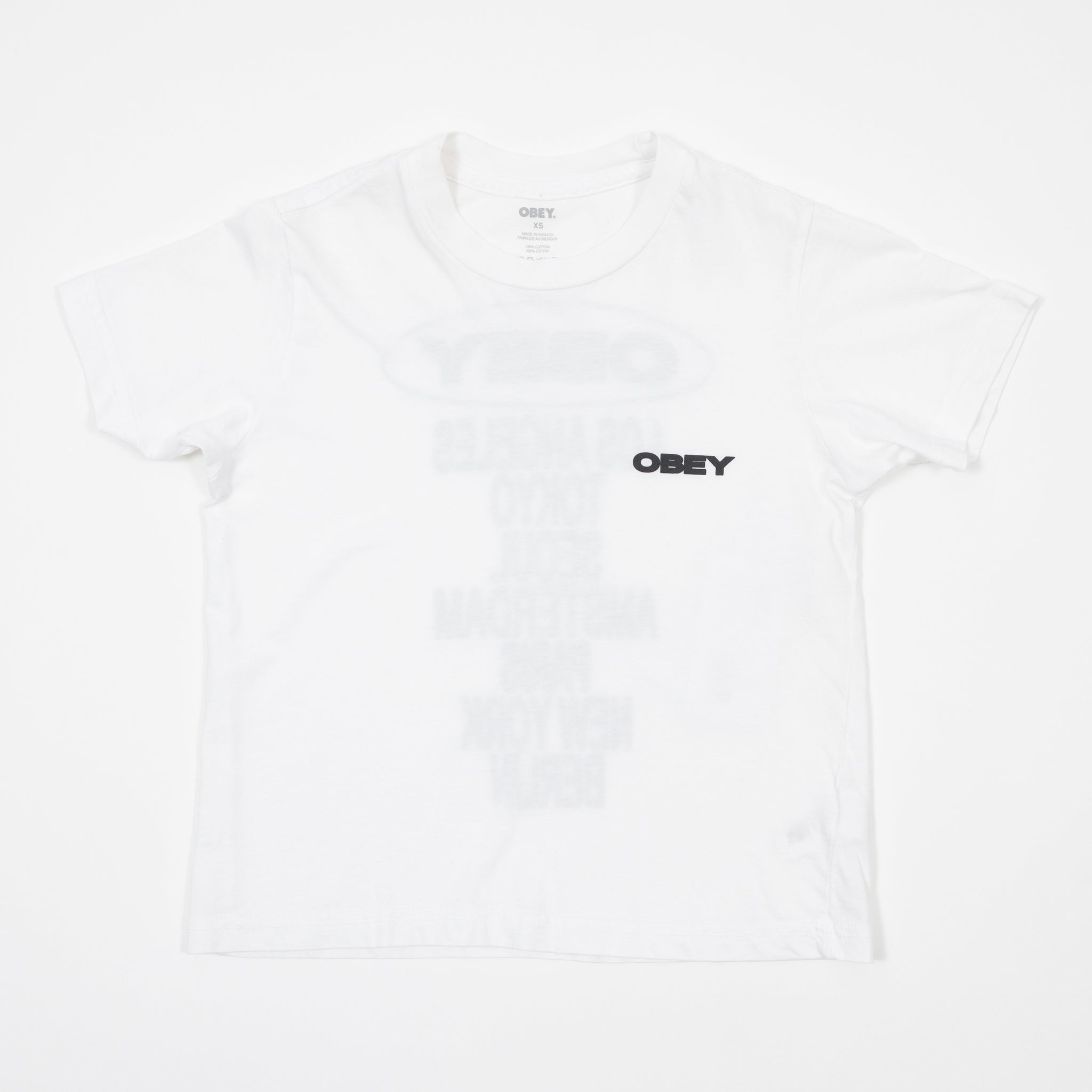 Womens OBEY Cities T-Shirt in WHITE