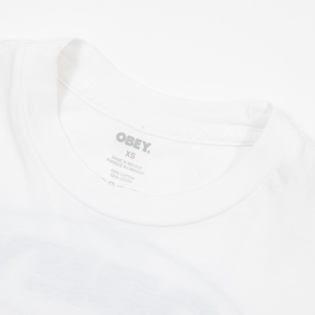Womens OBEY Cities T-Shirt in WHITE