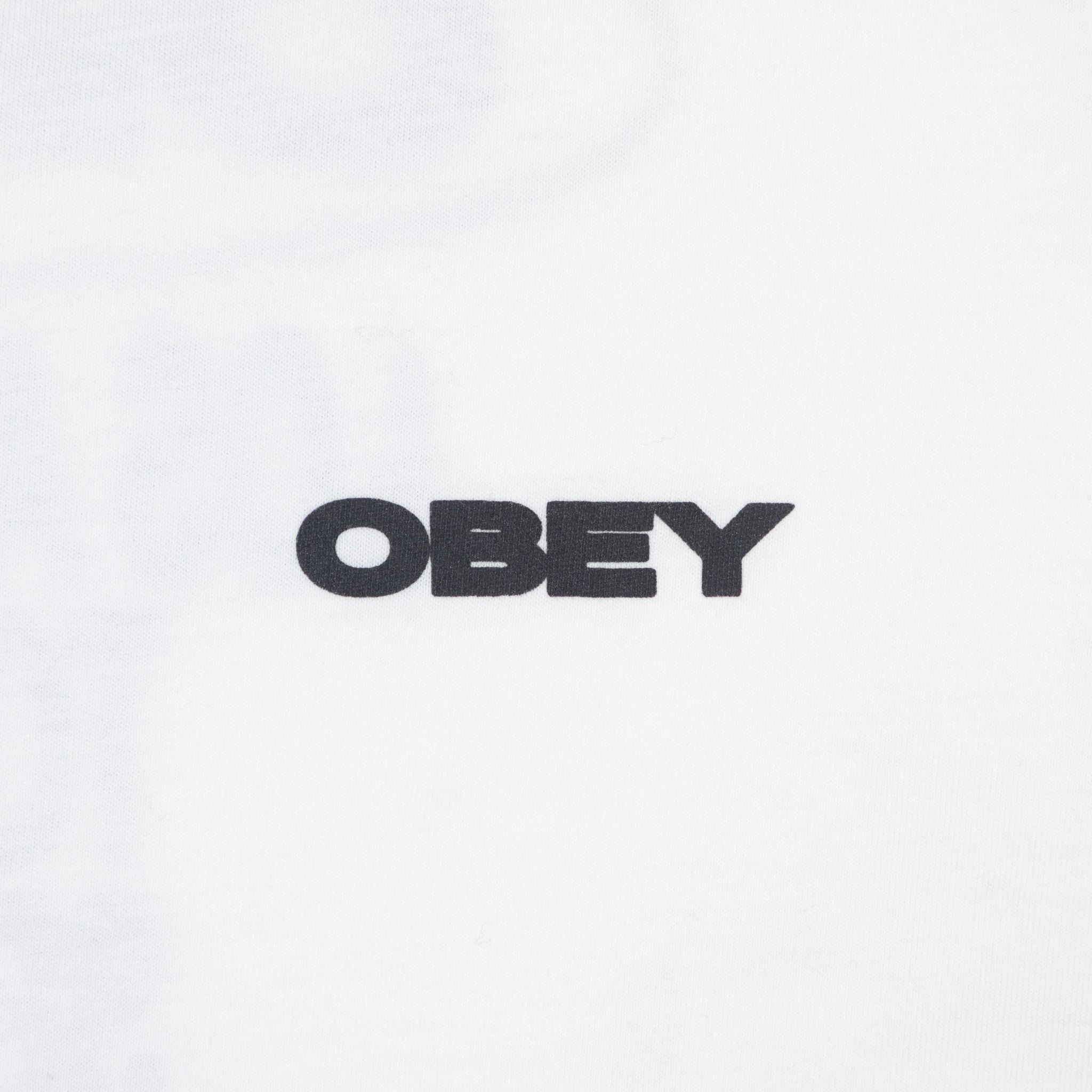Womens OBEY Cities T-Shirt in WHITE