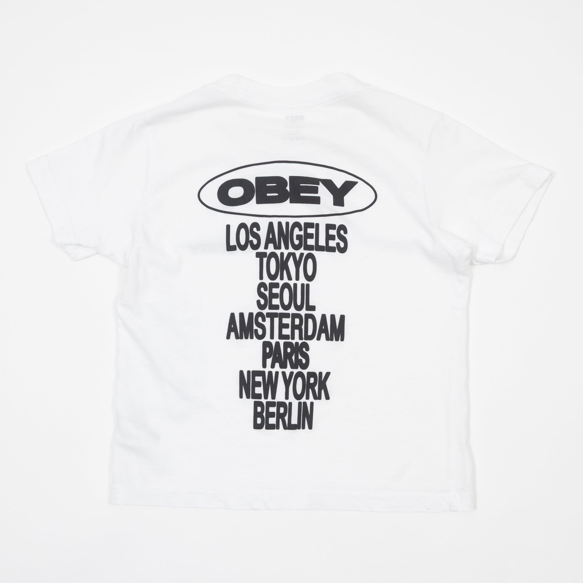 Womens OBEY Cities T-Shirt in WHITE