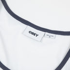 Womens OBEY Loren Rib Tank Top in WHITE