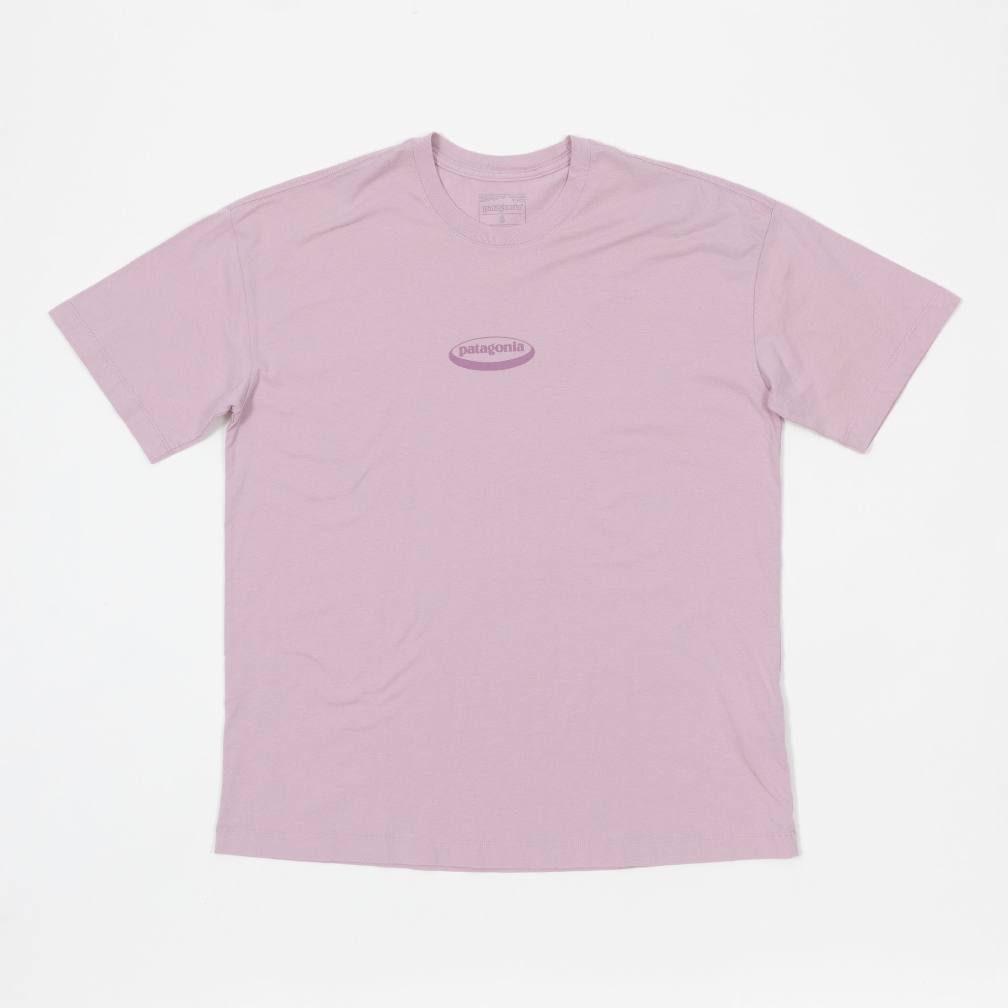 Womens PATAGONIA '95 Oval Logo Oversized T-Shirt in QUIET VIOLET