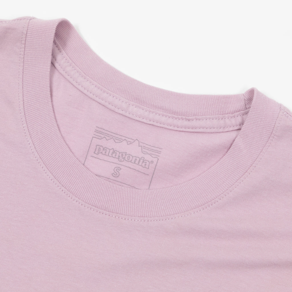 Womens PATAGONIA '95 Oval Logo Oversized T-Shirt in QUIET VIOLET
