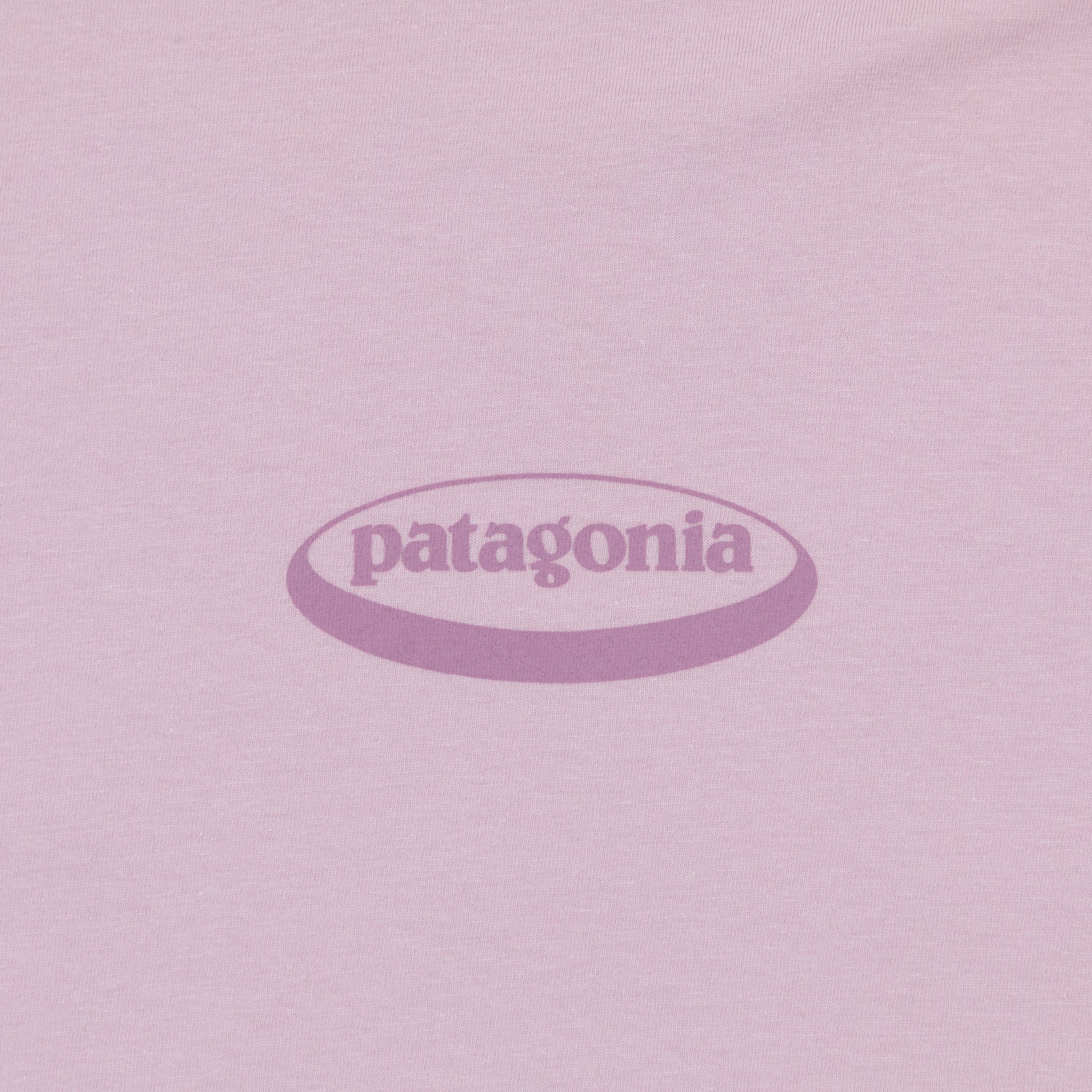 Womens PATAGONIA '95 Oval Logo Oversized T-Shirt in QUIET VIOLET