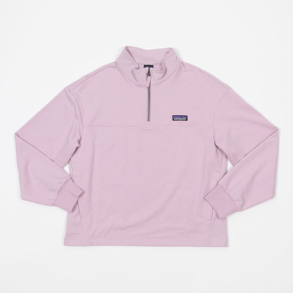 Womens PATAGONIA Ahnya Zipped Pullover in QUIET VIOLET