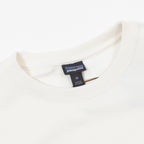 Womens PATAGONIA '95 Oval Logo Daily Crew in WOOL WHITE