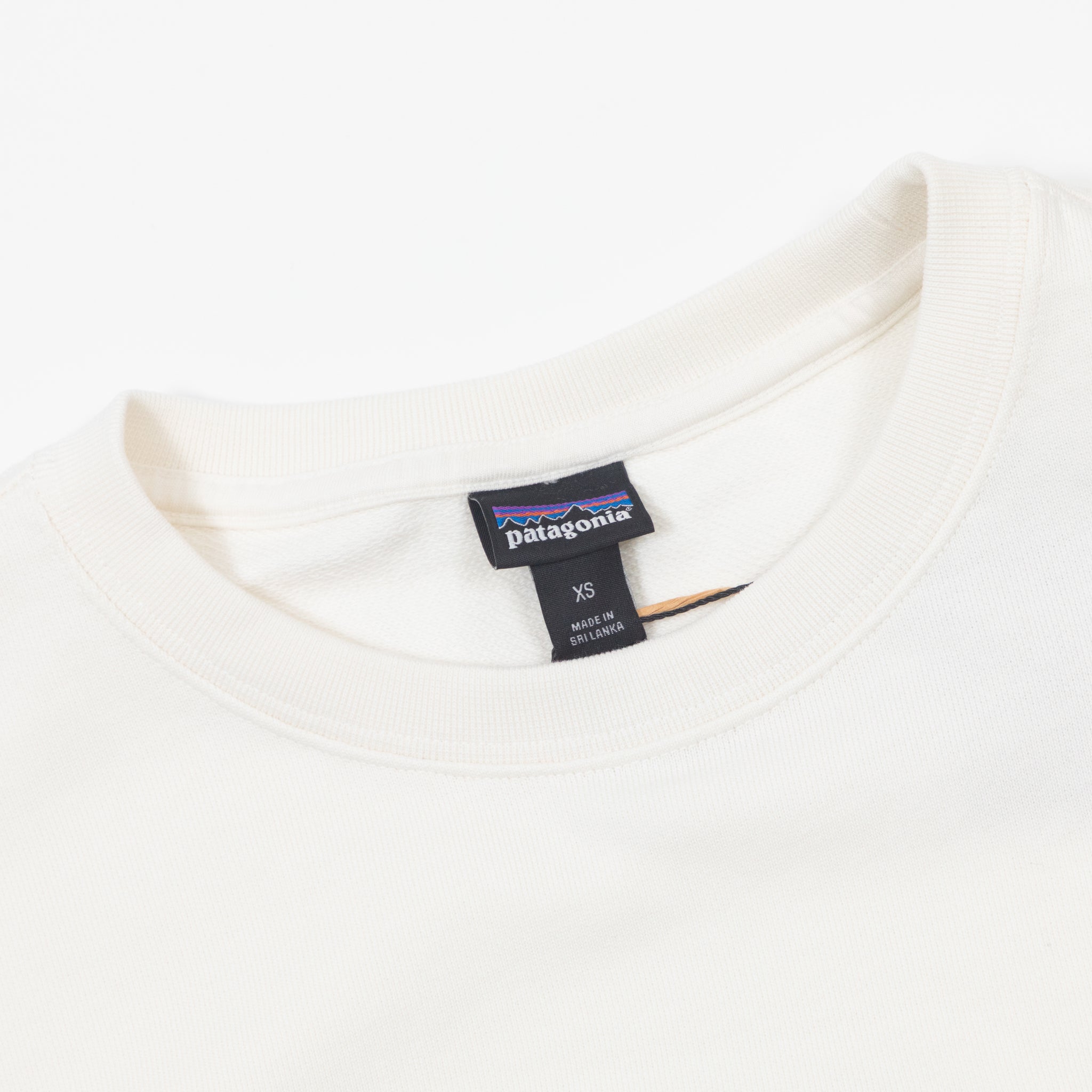 Womens PATAGONIA '95 Oval Logo Daily Crew in WOOL WHITE
