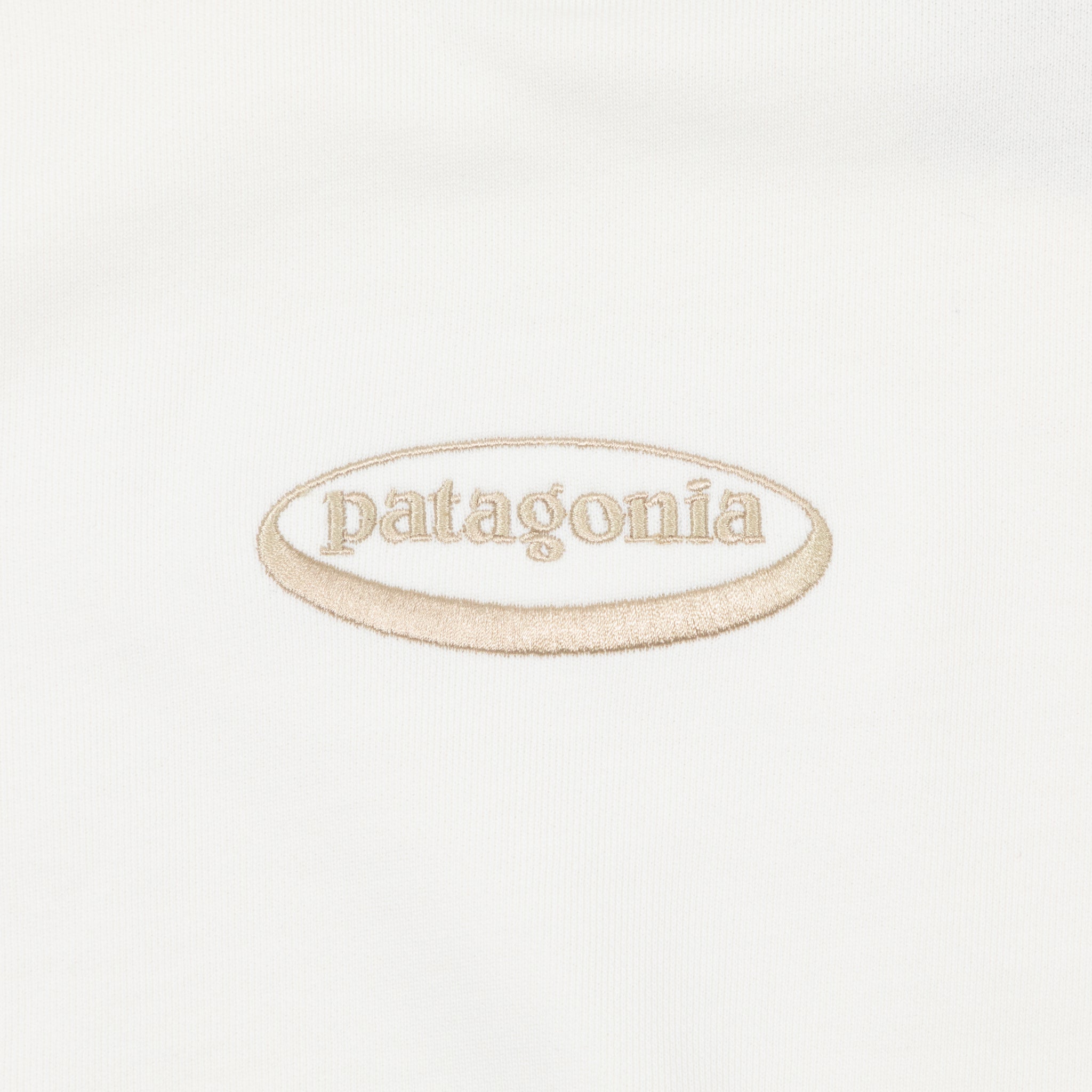 Womens PATAGONIA '95 Oval Logo Daily Crew in WOOL WHITE