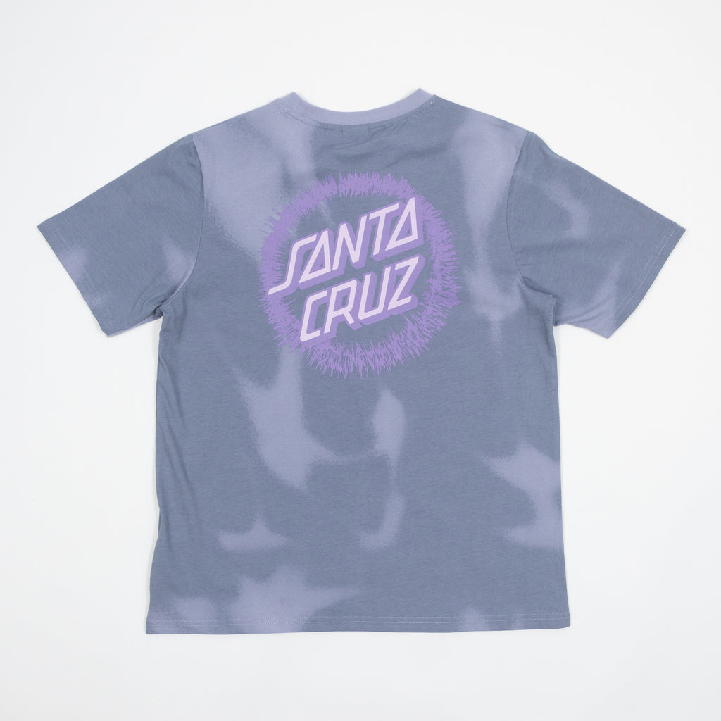 Womens SANTA CRUZ Dizzy Dot T-Shirt in Blue & Purple