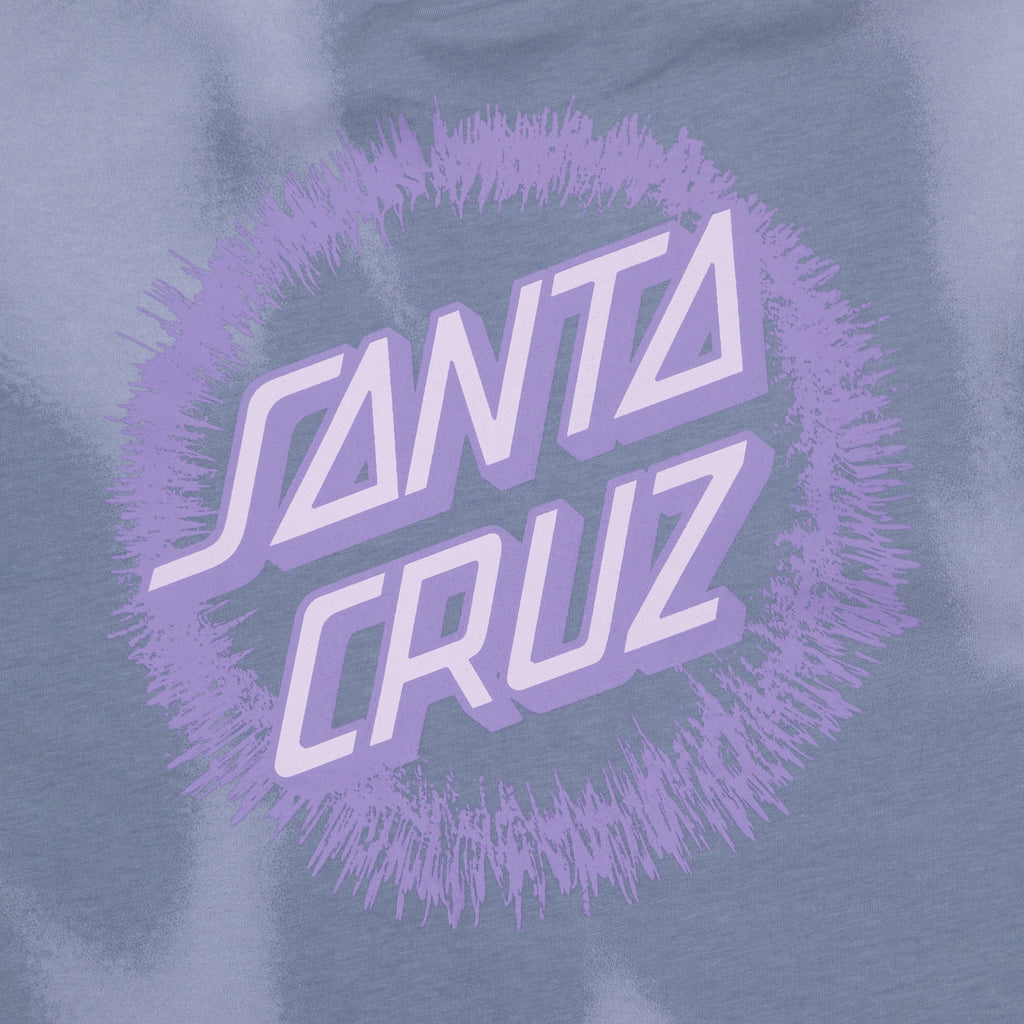 Womens SANTA CRUZ Dizzy Dot T-Shirt in Blue & Purple