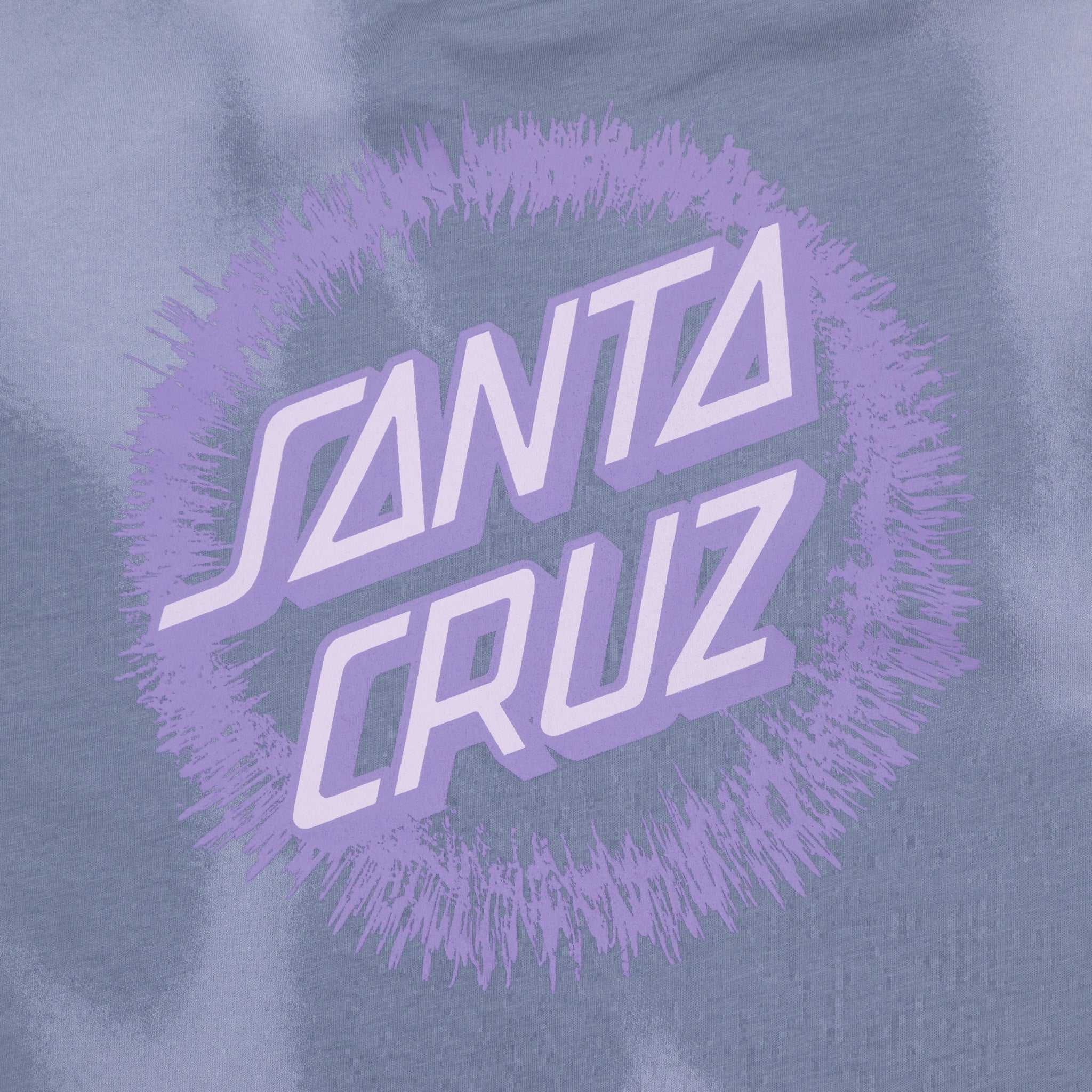 Womens SANTA CRUZ Dizzy Dot T-Shirt in Blue & Purple