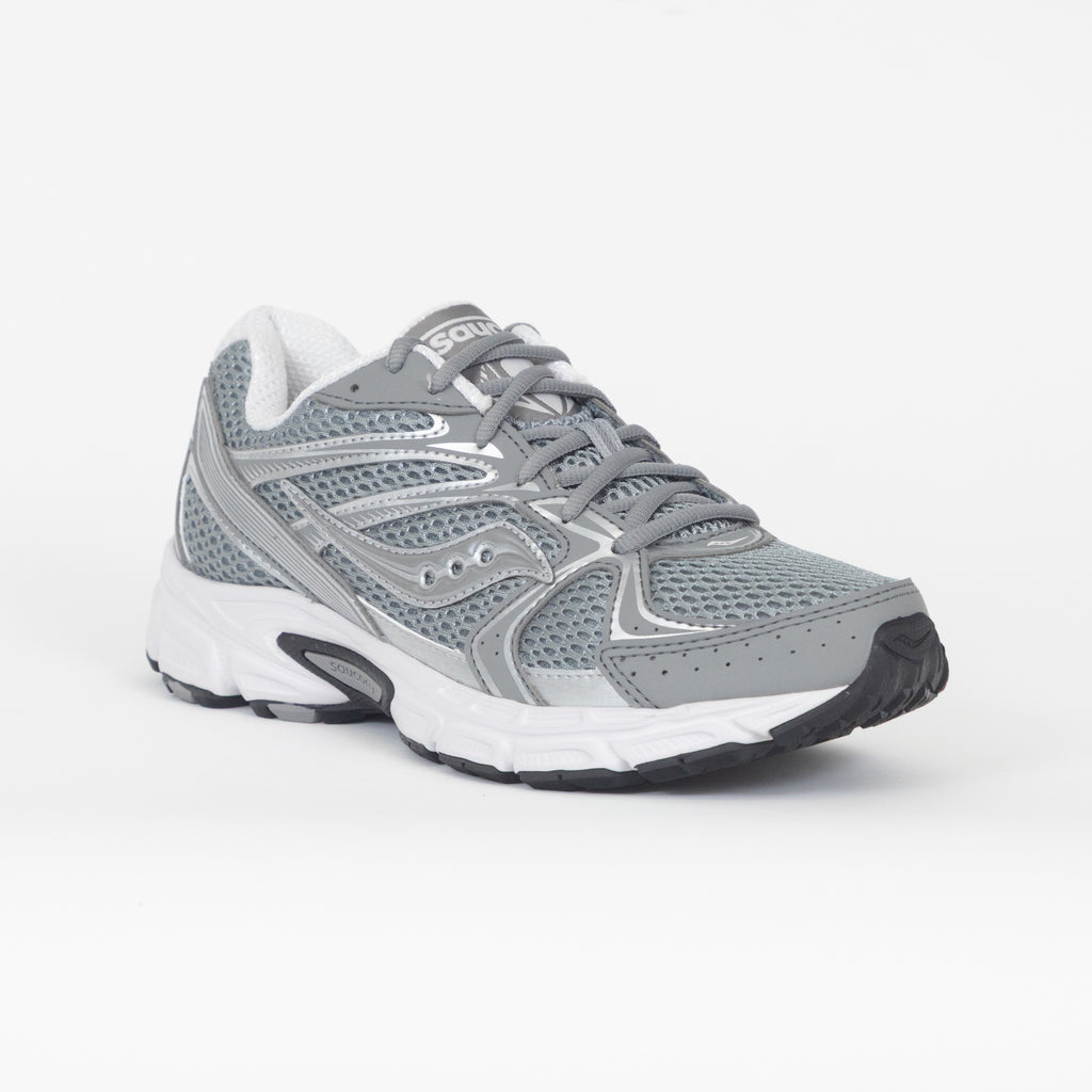 Womens SAUCONY Ride Millennium Trainers in GREY/SILVER