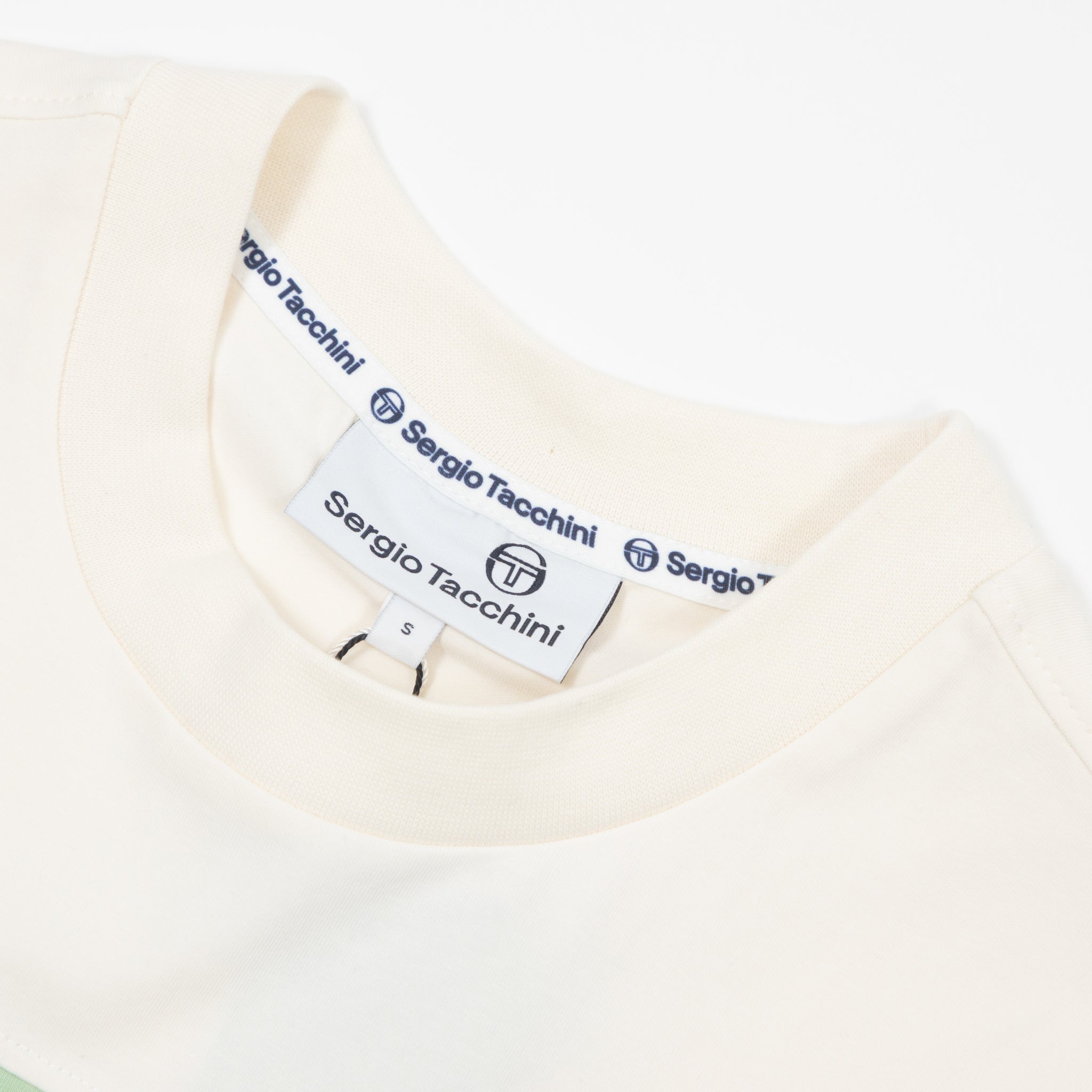 Womens SERGIO TACCHINI Miss Masters T-Shirt in Cream & Green