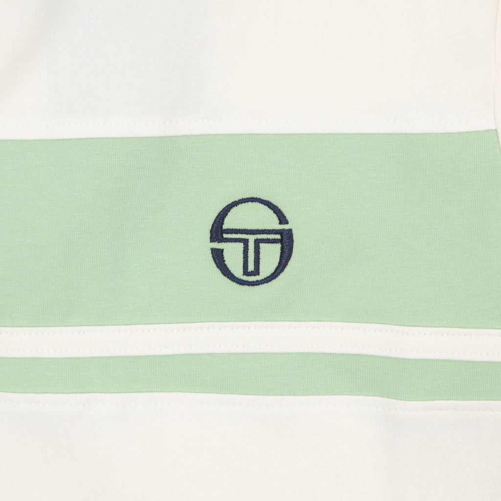 Womens SERGIO TACCHINI Miss Masters T-Shirt in Cream & Green