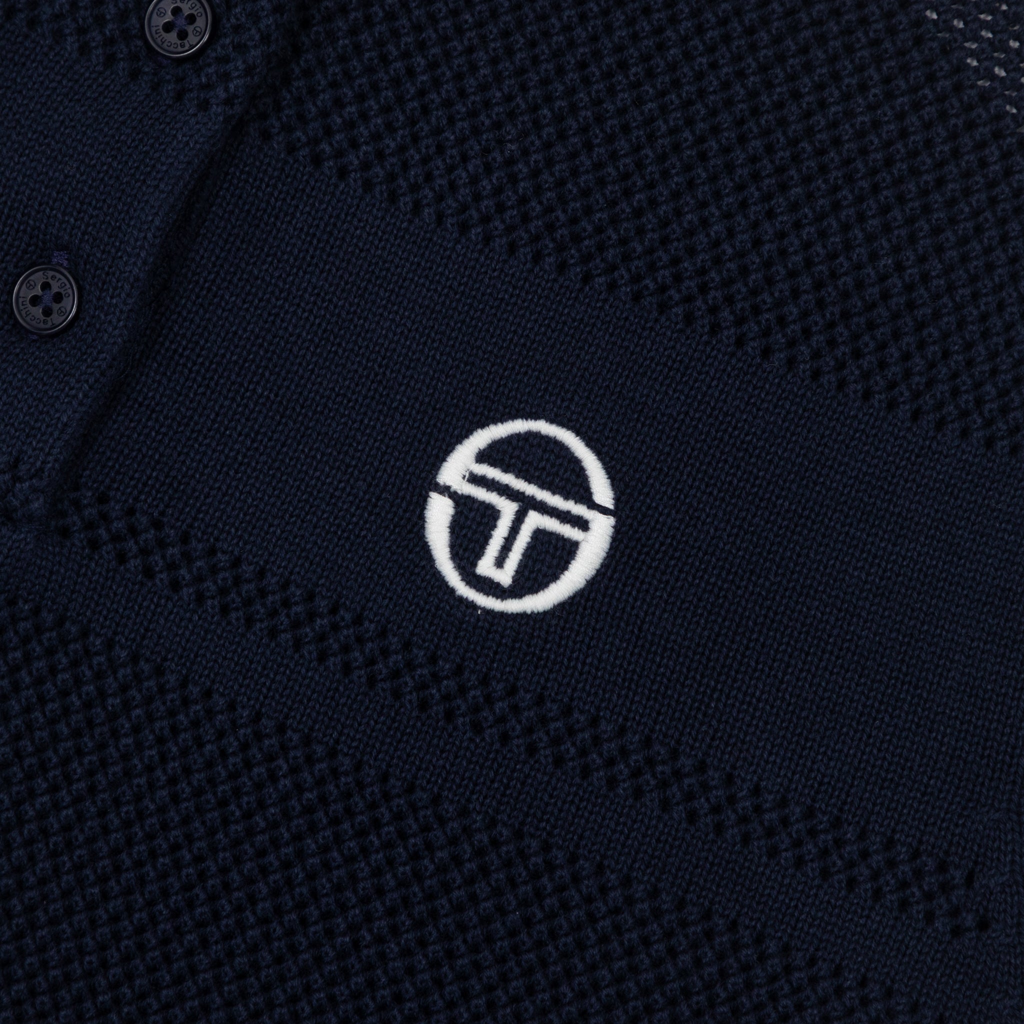 Womens SERGIO TACCHINI Sienna Knitted Polo shirt in Navy