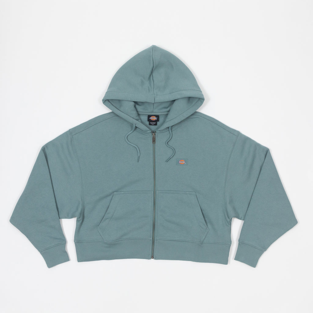 Womens DICKIES Oakport Zip Hoodie in STORMY SEA