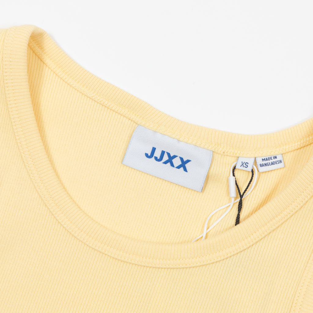 Womens JJXX Ribbed Vest Top in YELLOW