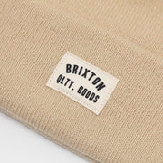 BRIXTON Woodburn Beanie in CREAM