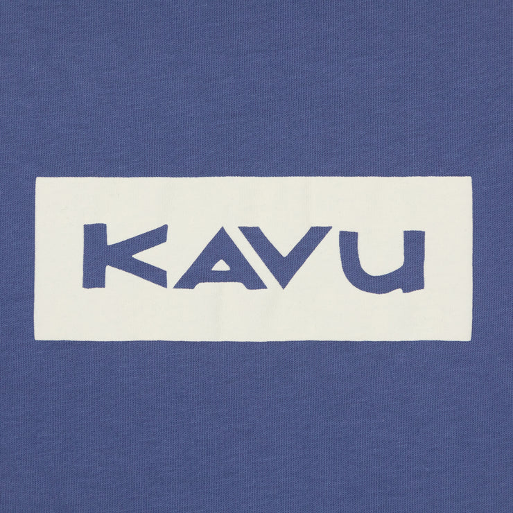 KAVU Word Block T-Shirt in BLUE