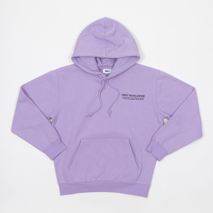 OBEY Worldwide Cities Hoodie in PURPLE