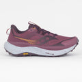 Burgundy Womens trail running Saucony trainers