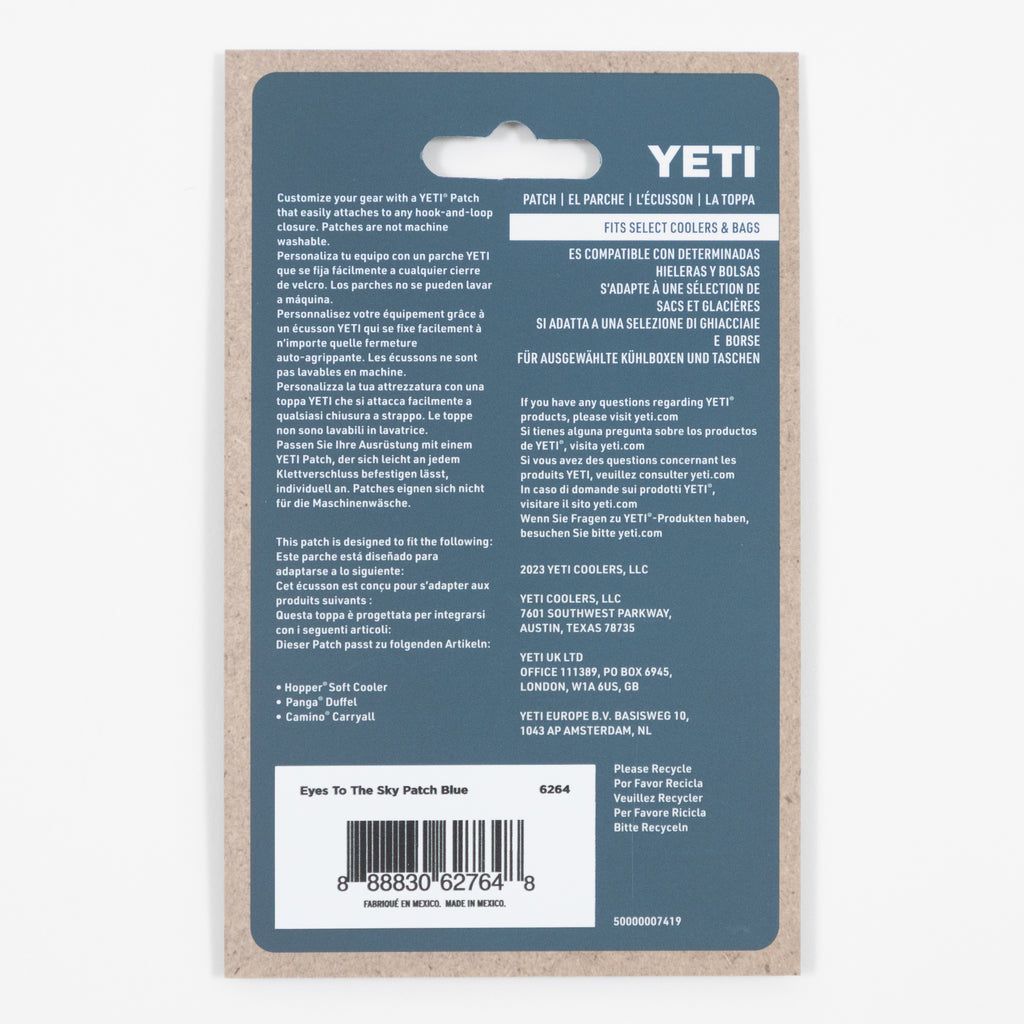 YETI Eyes To The Sky Patch in BLUE