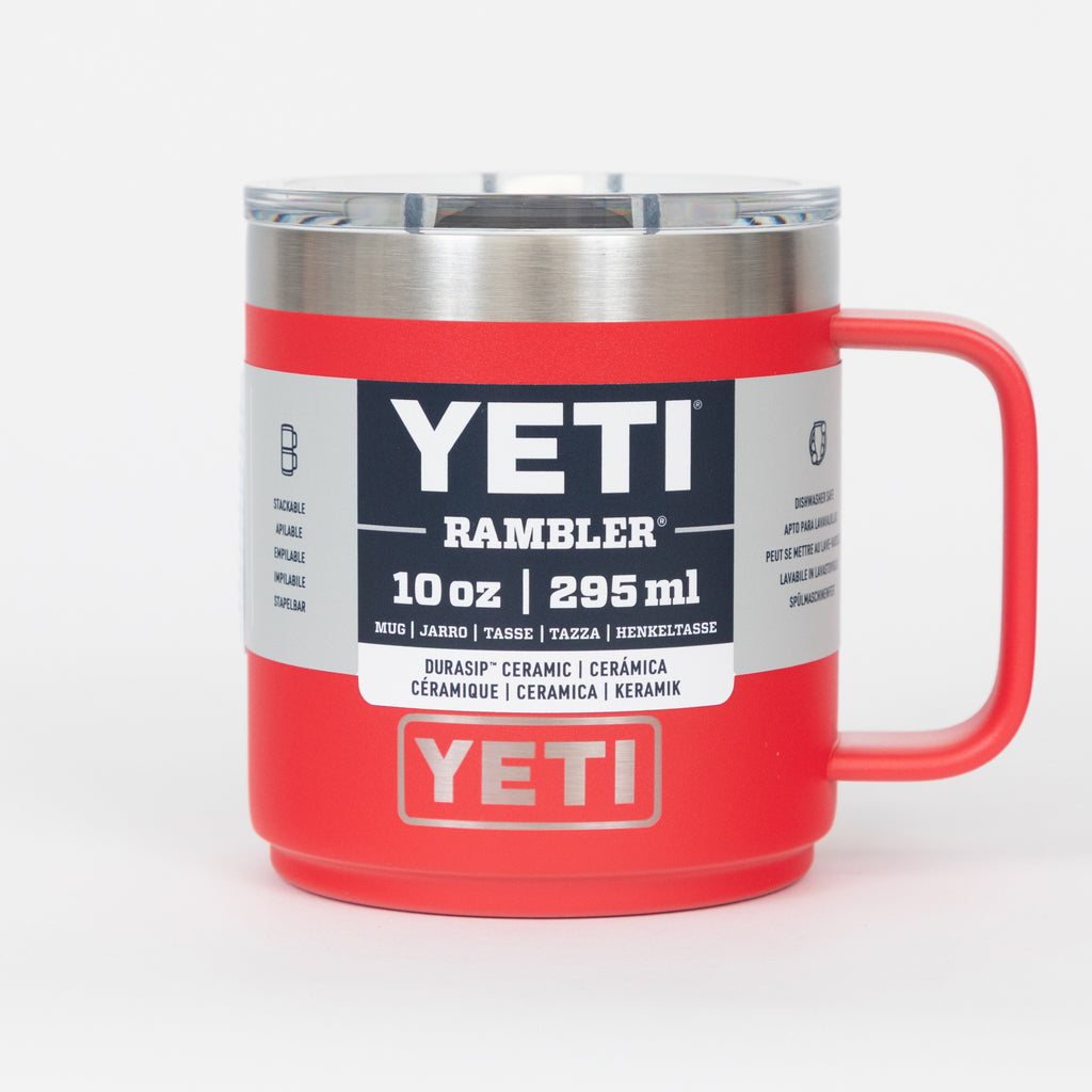 YETI Rambler® 10 oz (295 ml) Stackable Mug With DuraSip™ Ceramic Lining in Rescue Red
