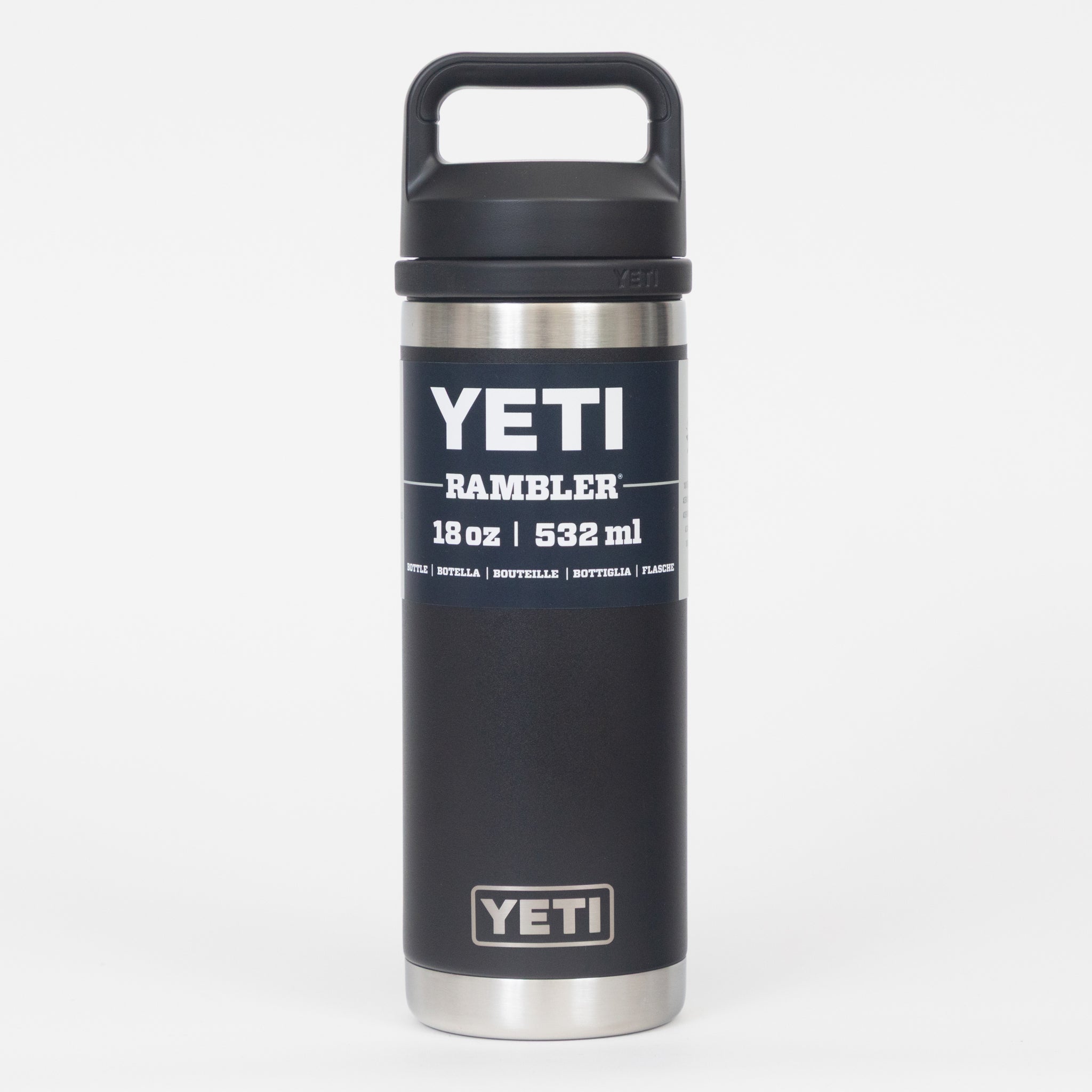 YETI Rambler® 18 oz (532 ml) Bottle with Chug Cap in Black