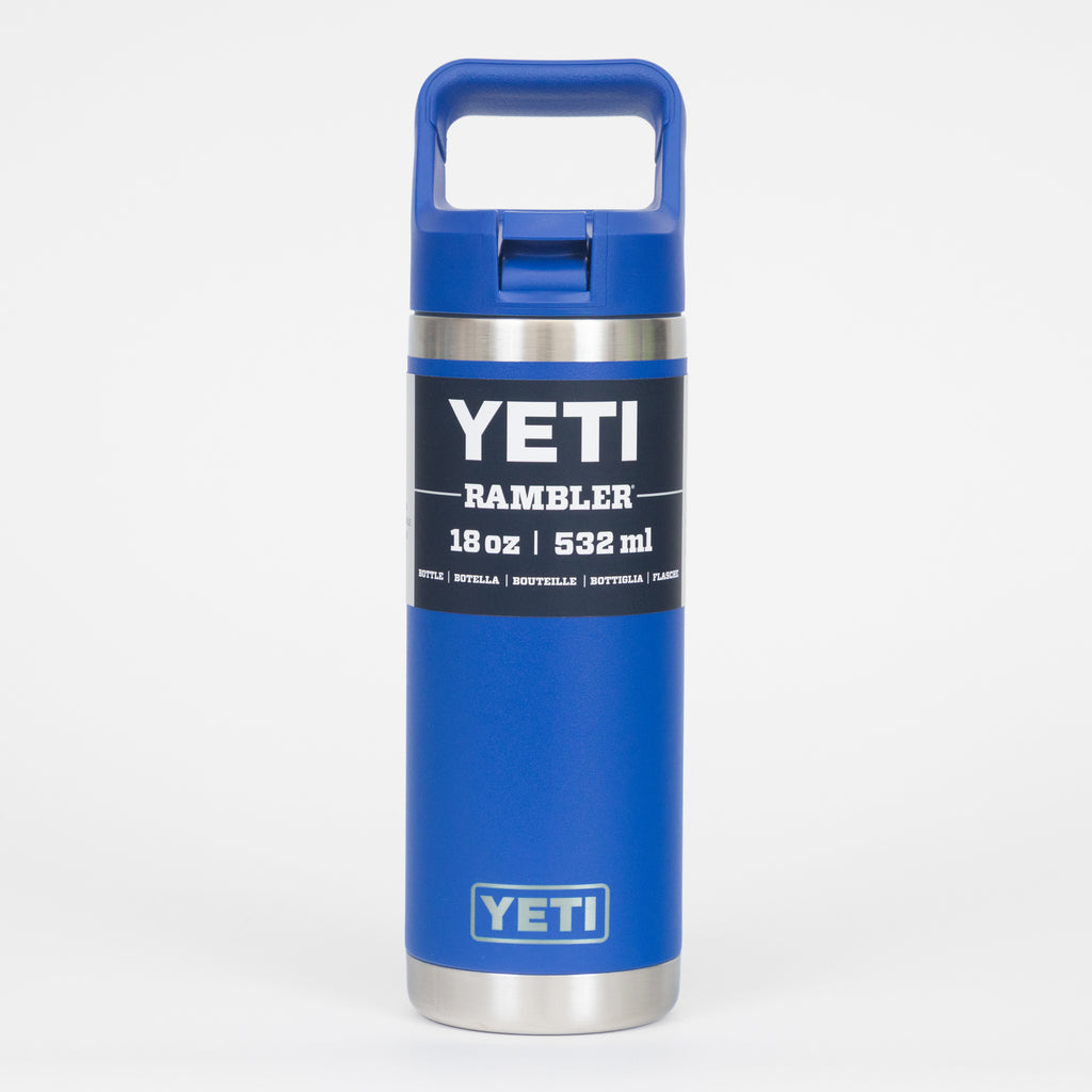 YETI Rambler® 18 oz (532 ml) Bottle With Straw Cap in Royal Blue