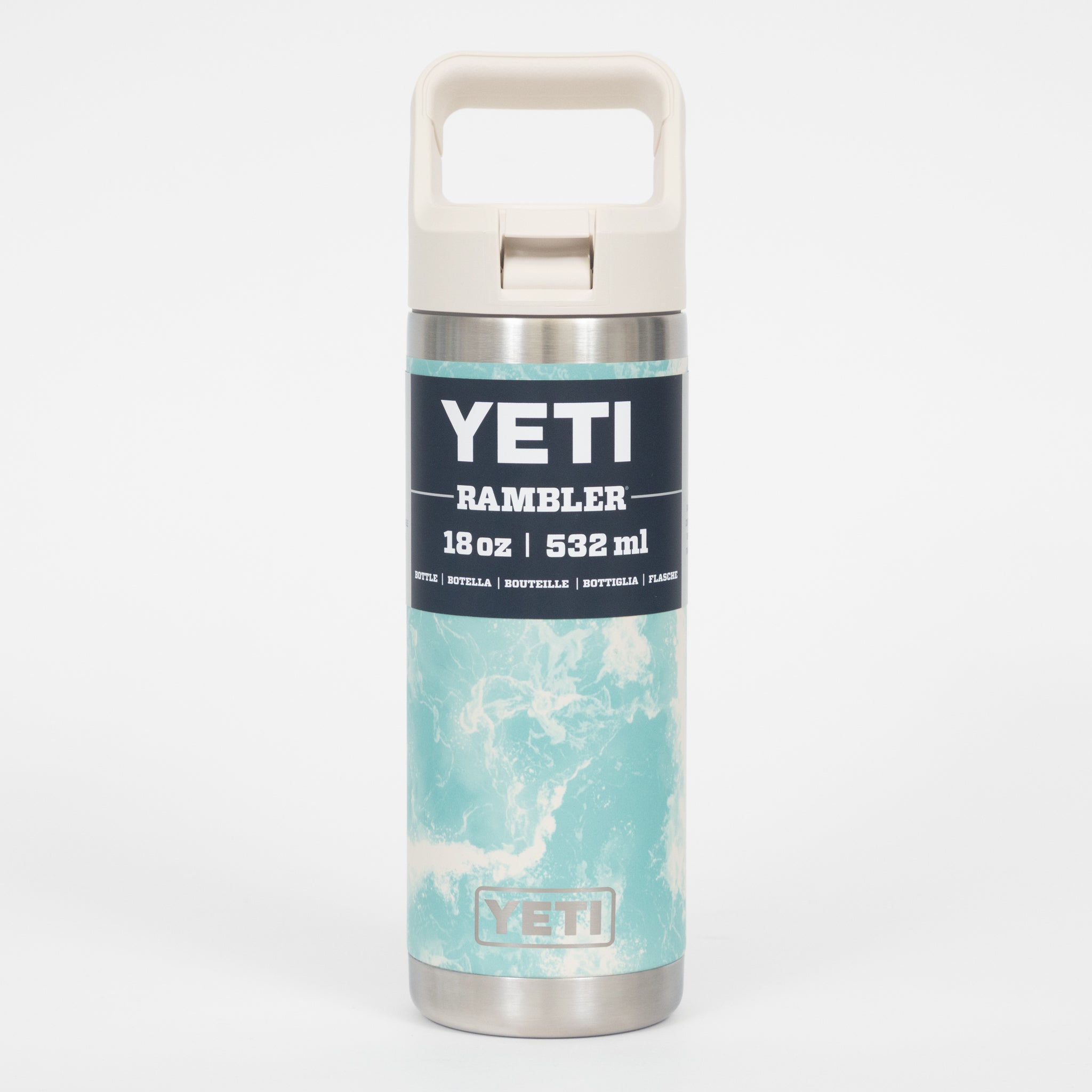YETI Rambler® 18 oz (532 ml) Bottle With Straw Cap in Sea View