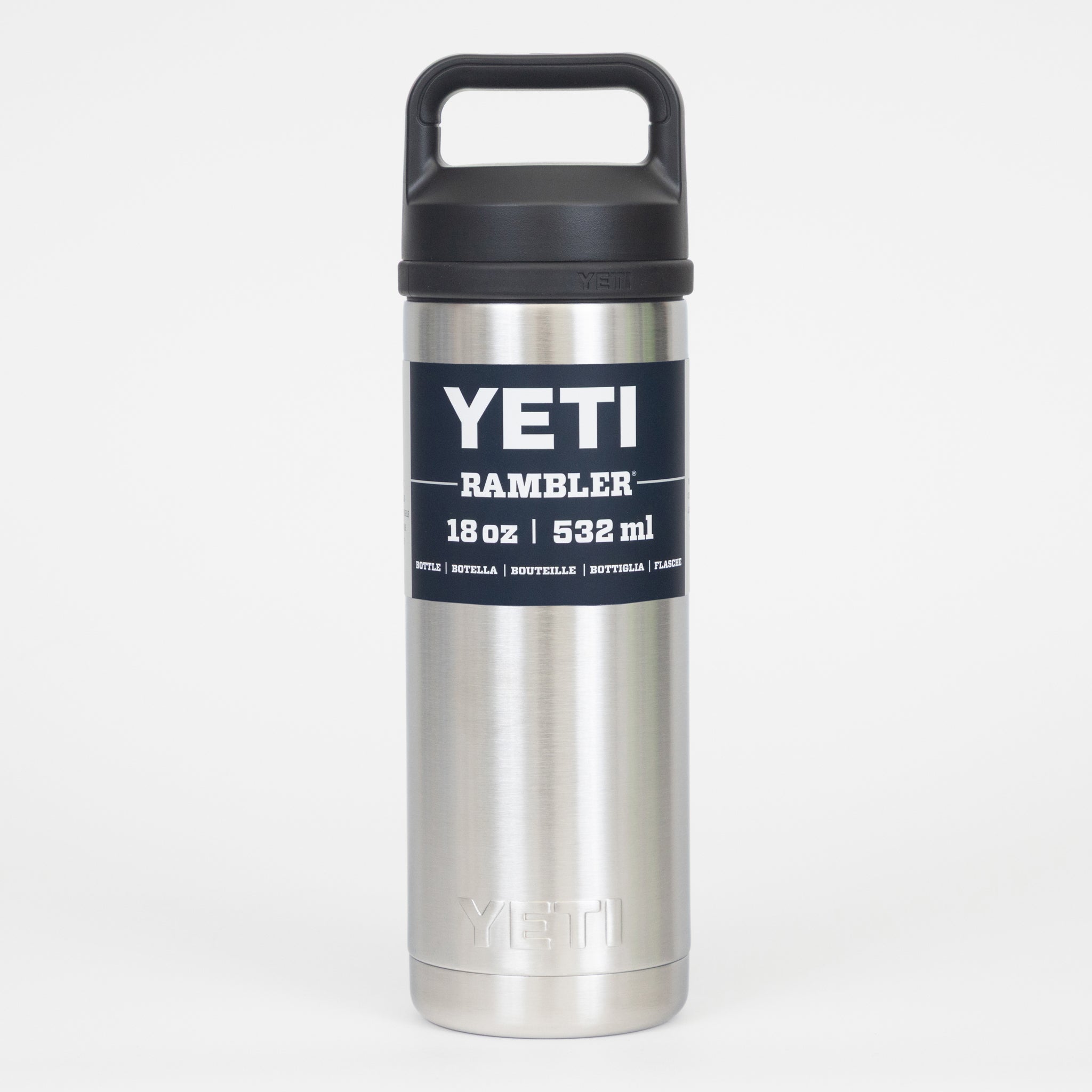 YETI Rambler® 18 oz (532 ml) Bottle with Chug Cap in Stainless Steel