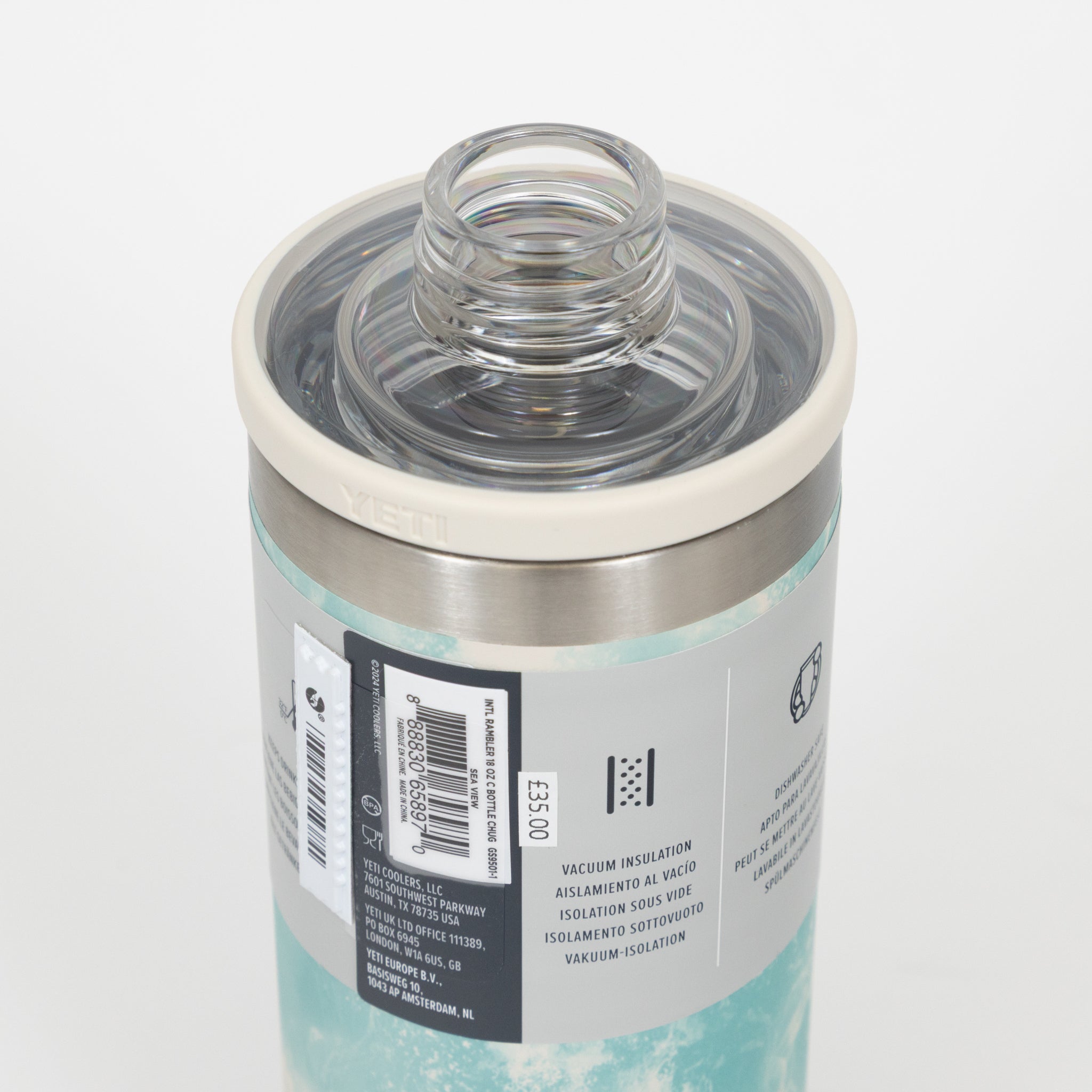 YETI Rambler® 18 oz (532 ml) Bottle with Chug Cap in Sea View
