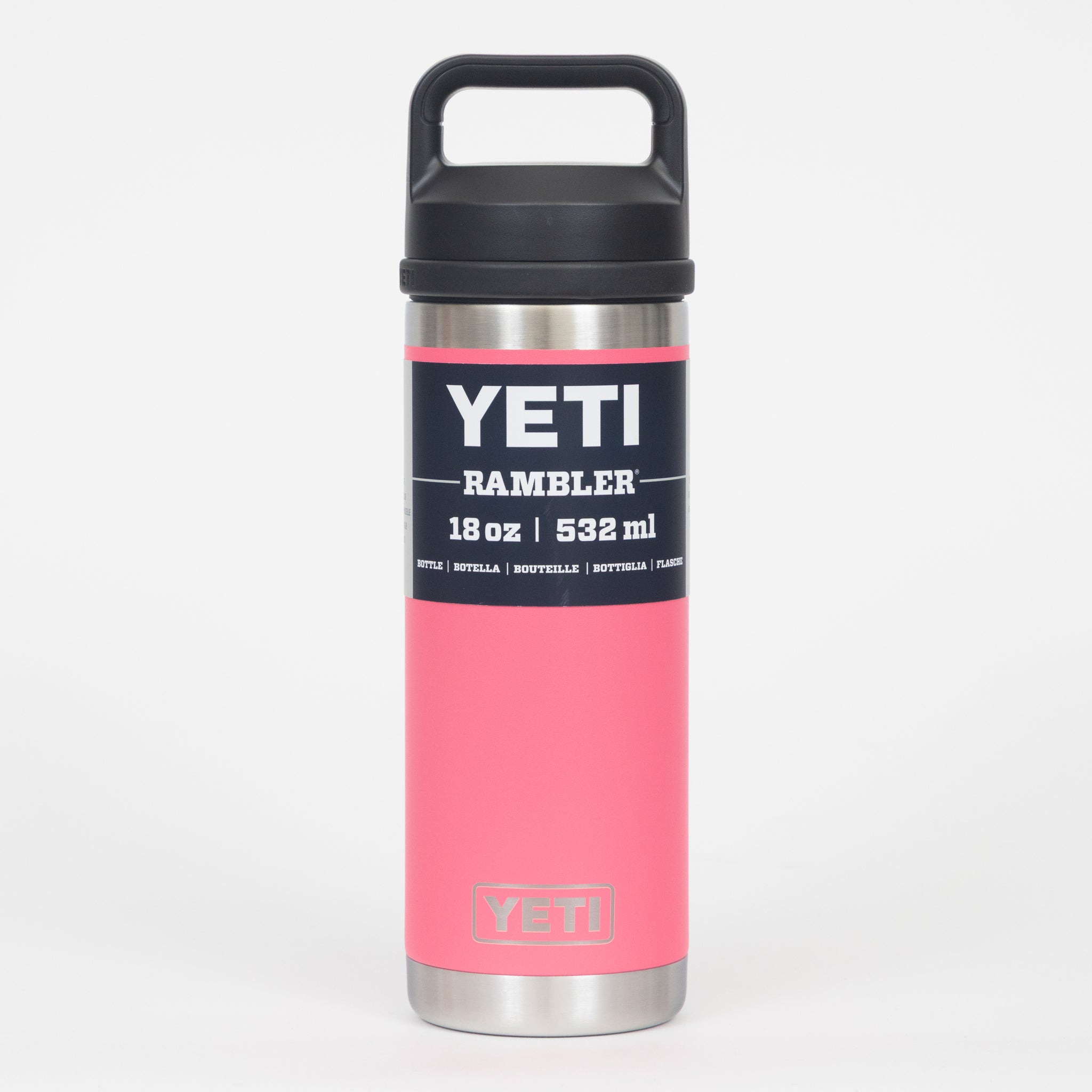 YETI Rambler® 18 oz (532 ml) Bottle with Chug Cap in TROPICAL PINK