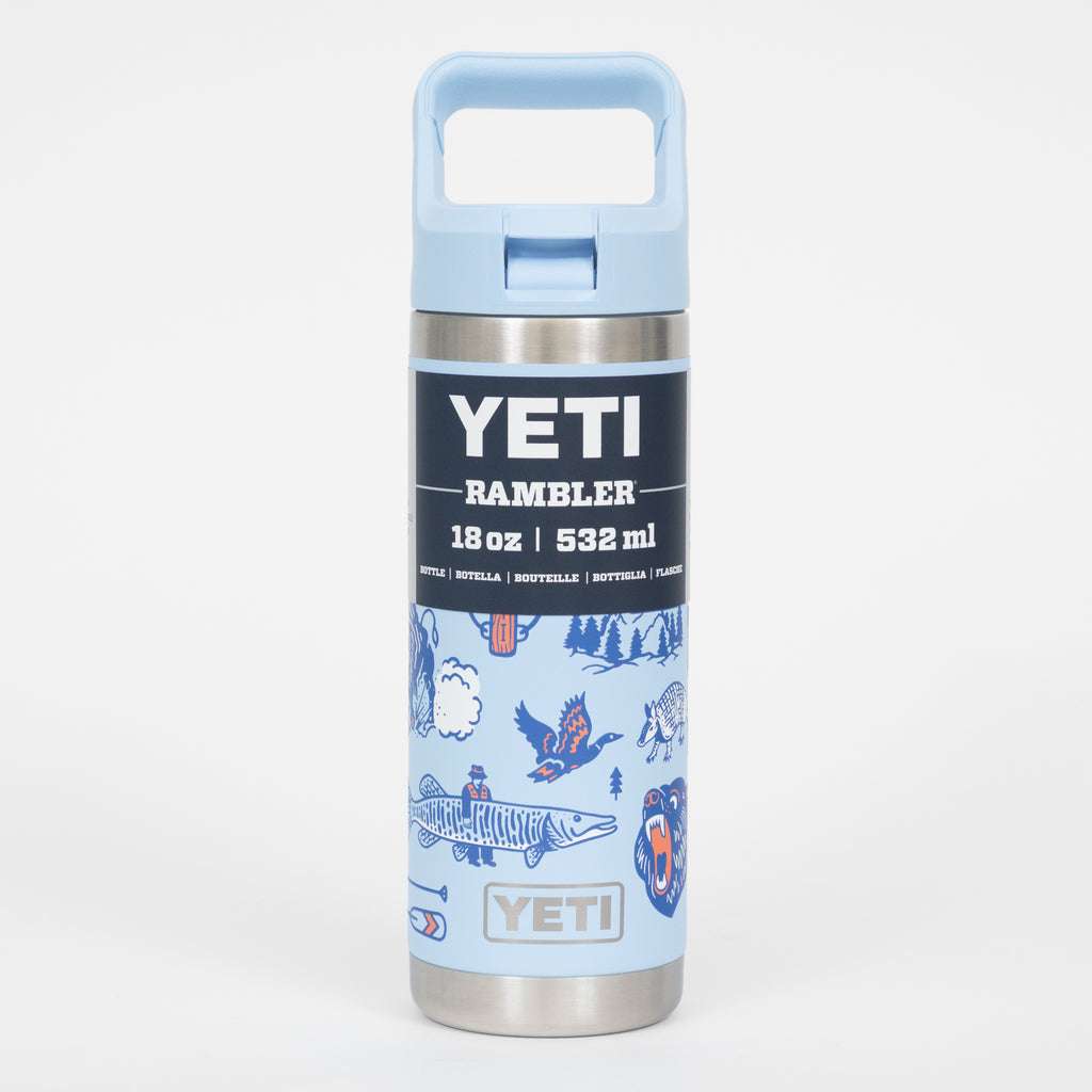 YETI Rambler® 18 oz (532 ml) Bottle with Straw Cap in Big Sky Summer Camp