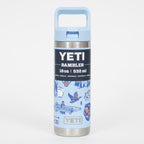 YETI Rambler® 18 oz (532 ml) Bottle with Straw Cap in Big Sky Summer Camp
