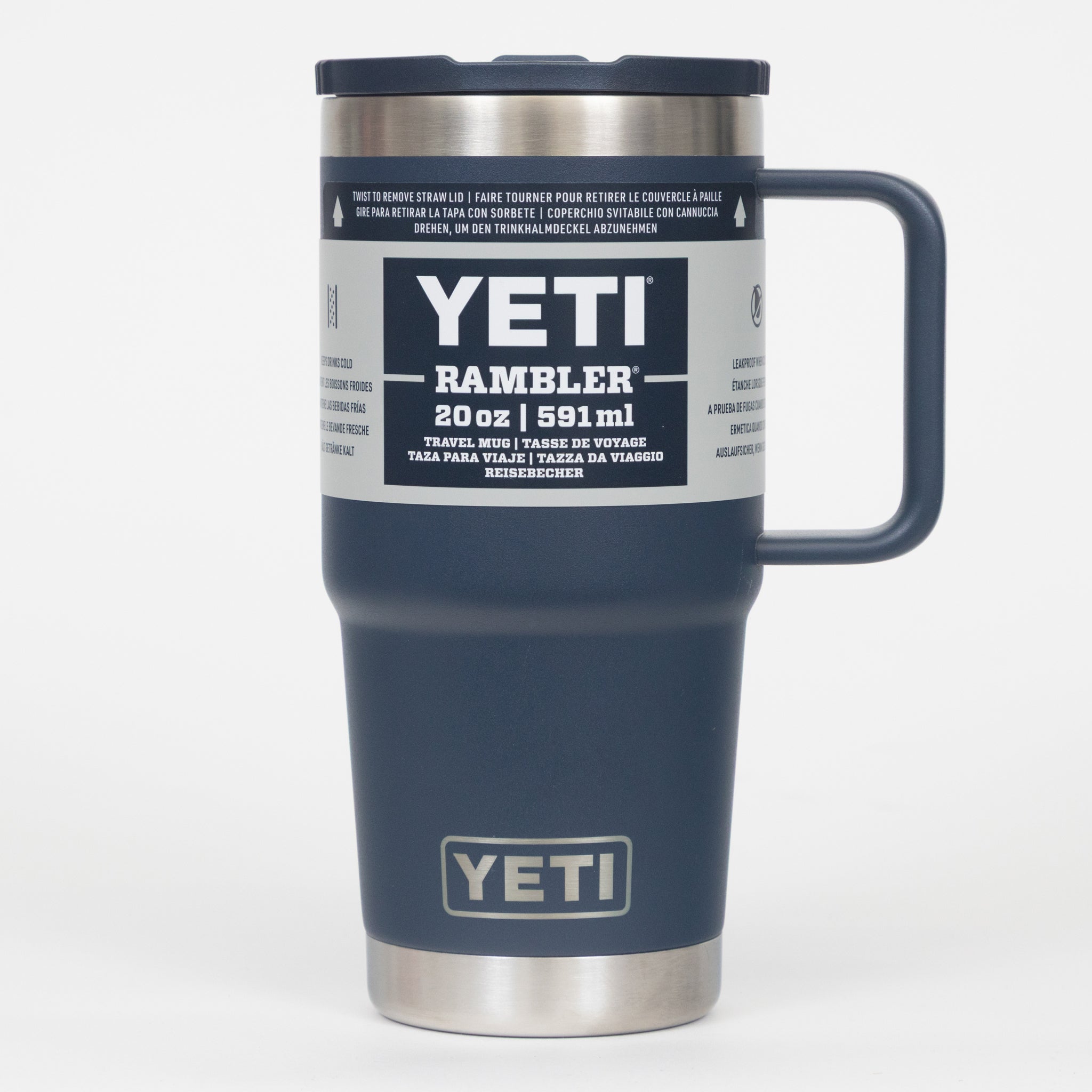 YETI Rambler® 20 oz (591 ml) Travel  Straw Mug in Navy