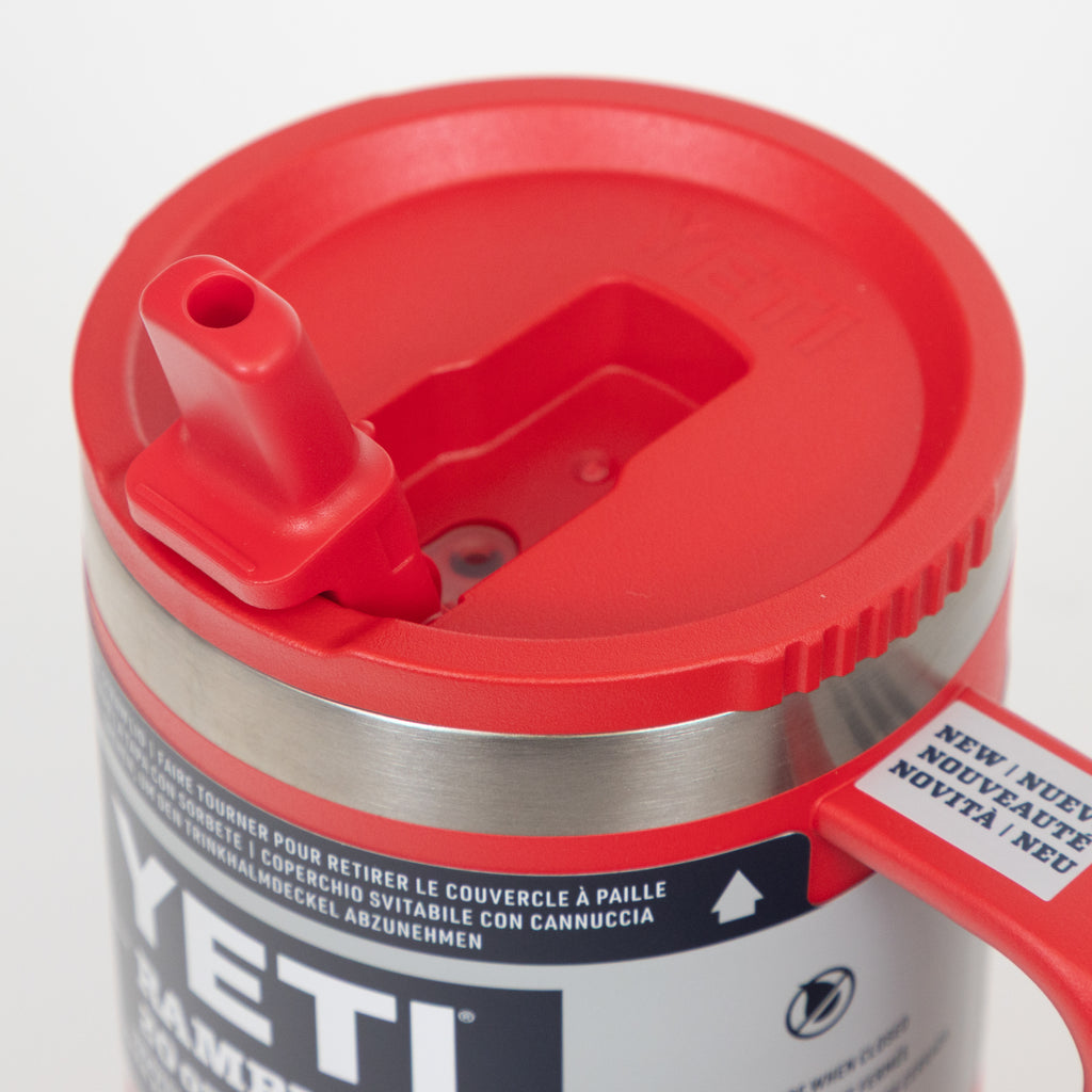 YETI Rambler® 20 oz (591 ml) Travel Straw Mug in Rescue Red