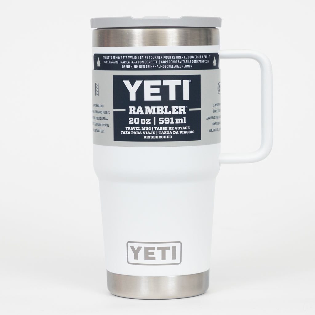 YETI Rambler® 20 oz (591 ml) Travel Straw Mug in White