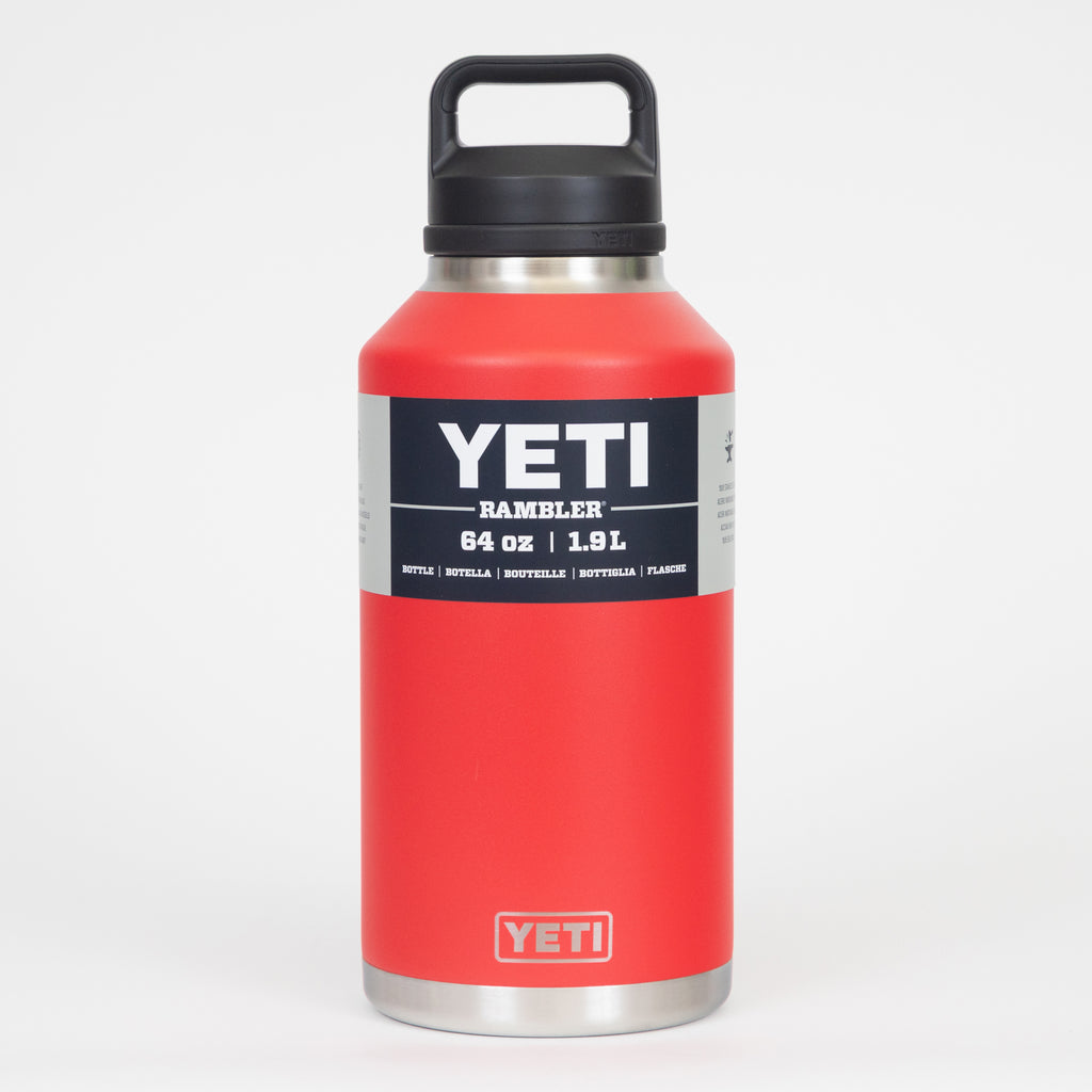 YETI Rambler® 64 oz (1.9 L) Bottle With Chug Cap in RESCUE RED