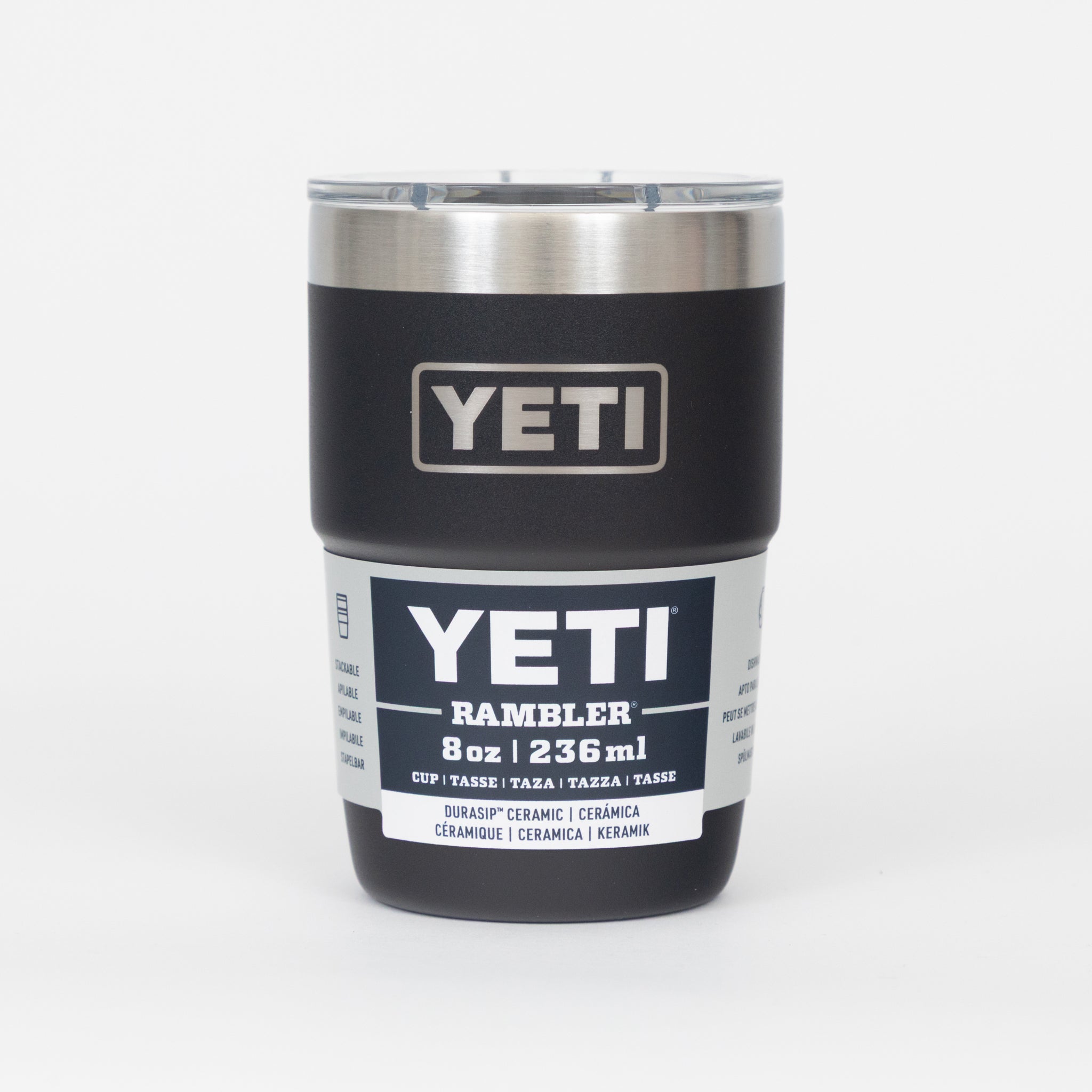 YETI Rambler® 8 oz (236 ml) Stackable Ceramic Cup in Black